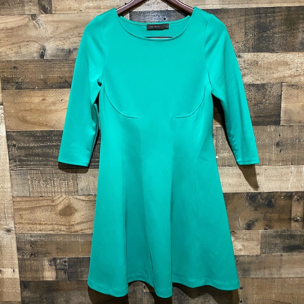 The Limited Green Dress Medium